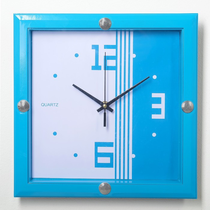 Часы настенные квадрат, циферблат с узорами, микс 30*30
