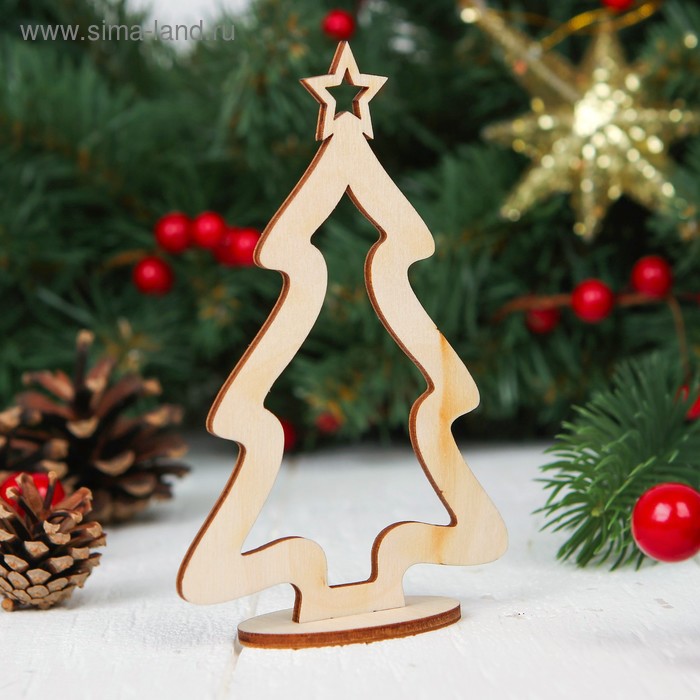 Ёлочка настольная сборная, 7,5 × 12 см