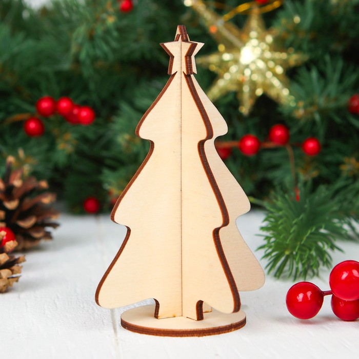 Ёлочка настольная сборная, 8 × 11,5 см