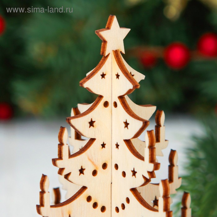 Ёлочка настольная сборная, 7,5 × 11 см
