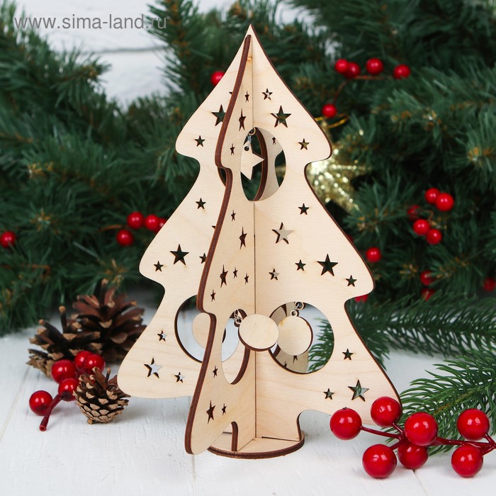 Ёлочка настольная сборная