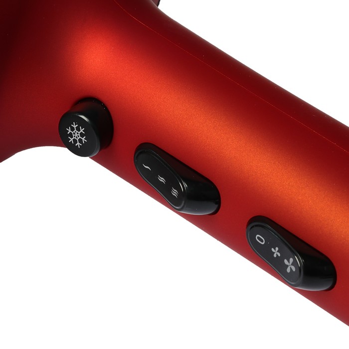 Фен Starwind SHS8915, 2200 Вт, 2 скорости, 3 температуры, красный