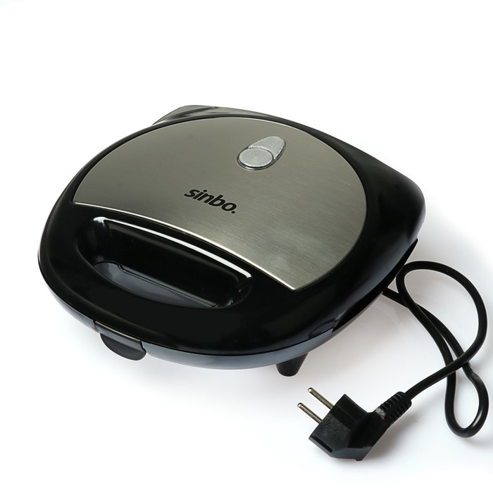 Сэндвичница Sinbo SSM 2541, 750 Вт, антипригарное покрытие, черная