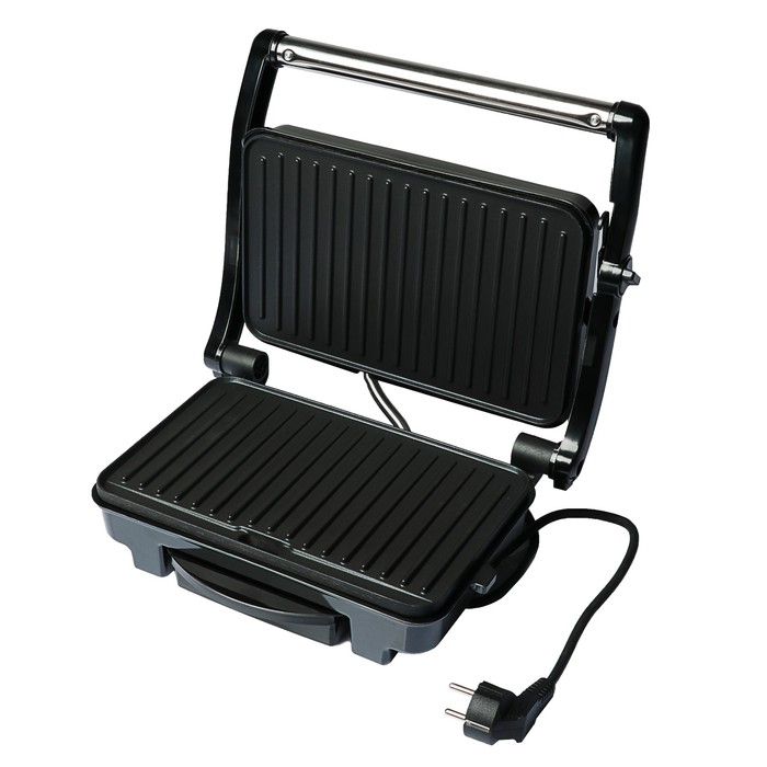 Электрогриль Sinbo SSM 2547, 1500 Вт, механическое управление, серебристый