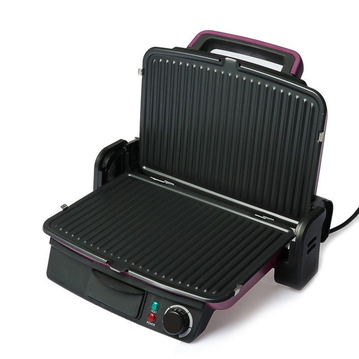 Электрогриль Sinbo SSM 2539, 2000 Вт, антипригарное покрытие, красный/черный