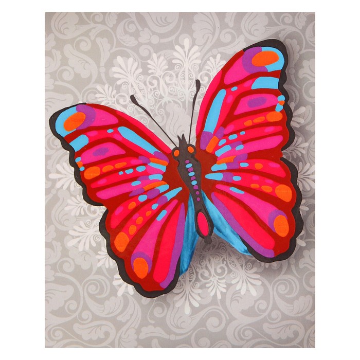 Алмазная картина "Чудо-бабочка" 17*21 см