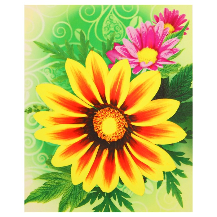 Алмазная картина "Цветочное настроение" 17*21 см