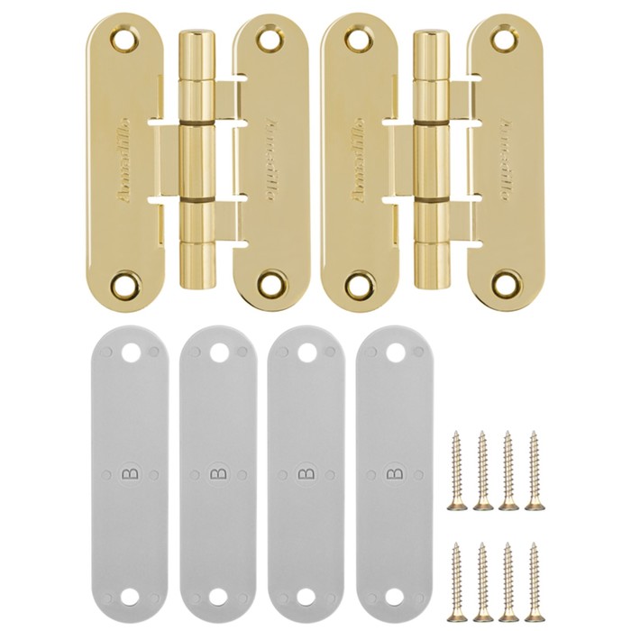 Петля универсальная Armadillo OPTIMUM GP, цвет золото, 2 шт.