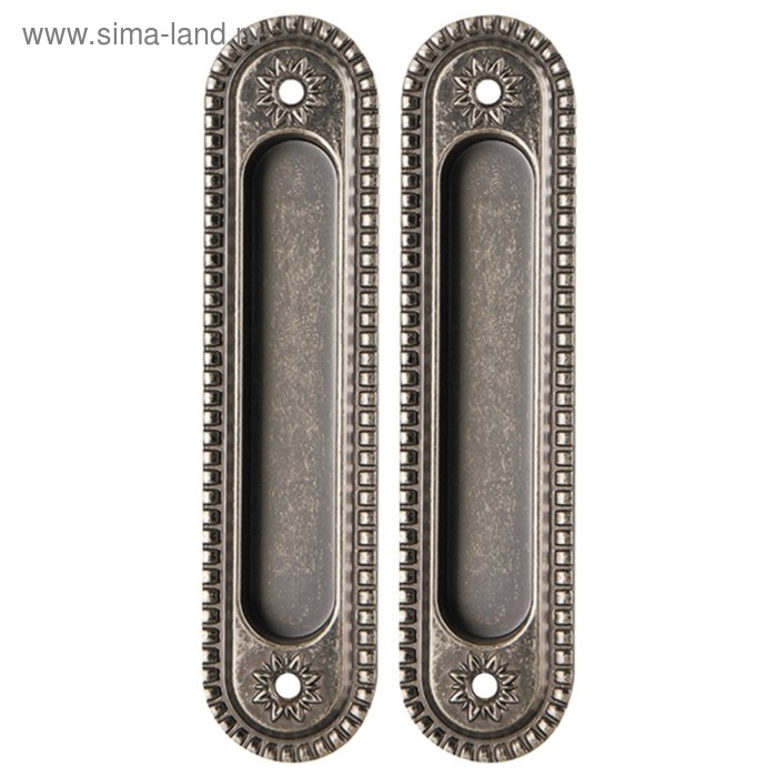 Ручка для раздвижных дверей Armadillo SH010/CL AS-9, цвет античное серебро