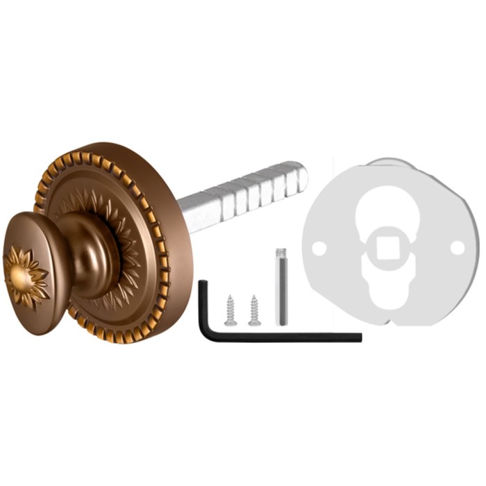 Ручка поворотная Armadillo BKW8/CL BB-17, цвет коричневая бронза