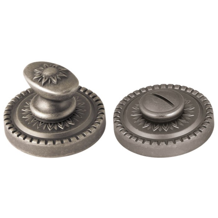 Ручка поворотная Armadillo WC-BOLT BK6/CL-AS-9, цвет античное серебро