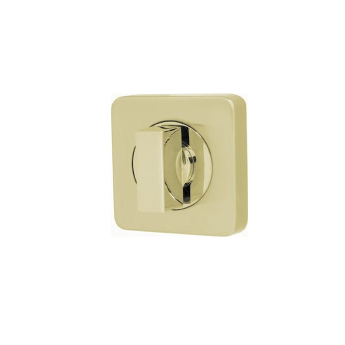 Ручка поворотная Armadillo WC-BOLT BK6/SQ-21SG/GP-4, цвет матовое золото/золото