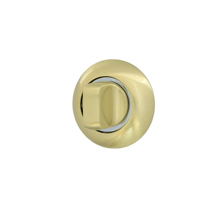 Ручка поворотная Armadillo WC-BOLT BK6-1SG/CP-1, цвет матовое золото/хром