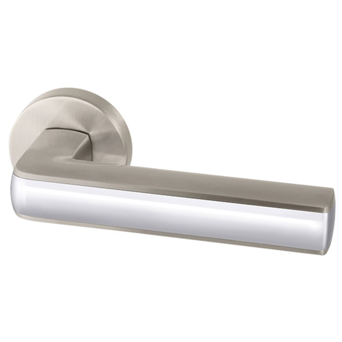 Ручка раздельная Armadillo CUBE URB3 SN/CP/SN-12, цвет матовый хром/хром