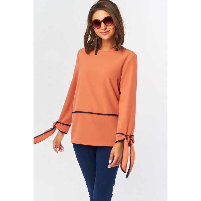 Блуза женская, размер 42, цвет светло-терракотовый