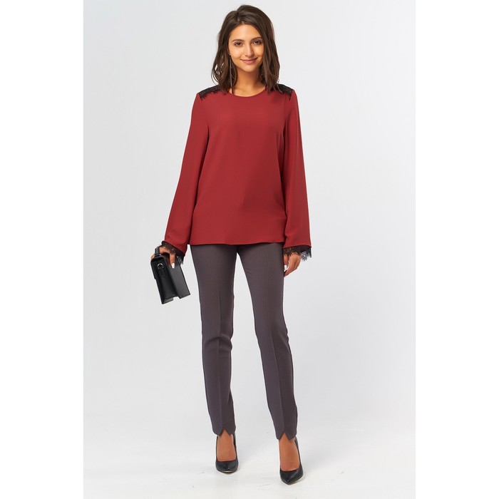 Блуза женская, размер 44, цвет красный