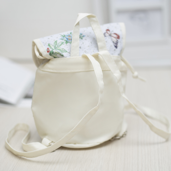 Рюкзак детский "Единорог", отдел на шнурке, цвет белый