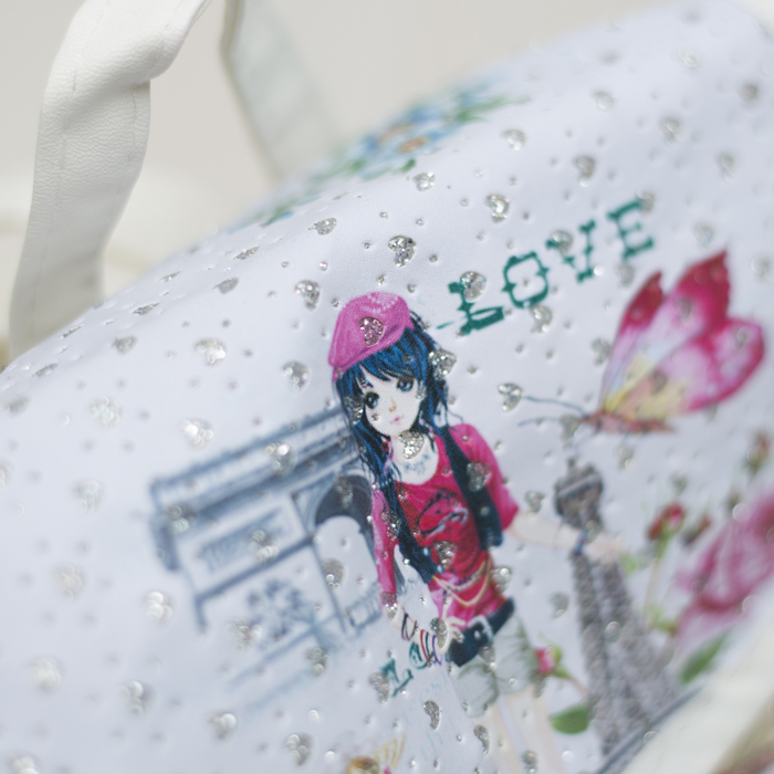 Рюкзак детский "Единорог", отдел на шнурке, цвет белый