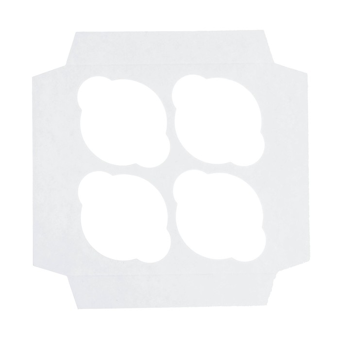 Коробка для капкейка с PVC крышкой «Вкусный подарок», 16 х 16 х 7,5 см