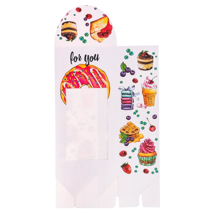 Коробочка для сладостей «Сладости для тебя», 9 х 19 х 6 см.