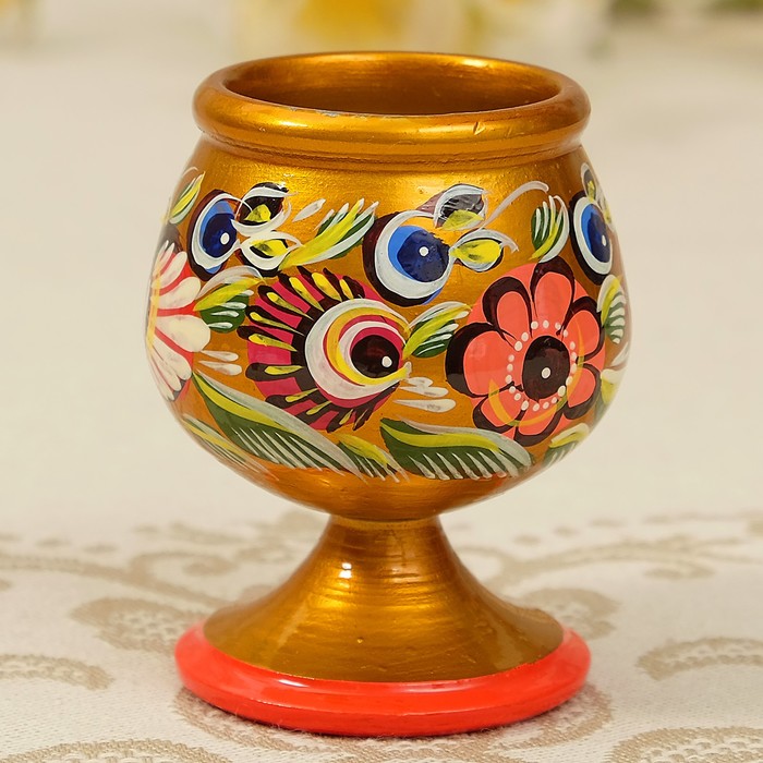 Набор винный «Восток», золото, 8 пр: кувш-0,7л, h=43 см, фужер-150 мл, D подн-40 см 2964831 38070