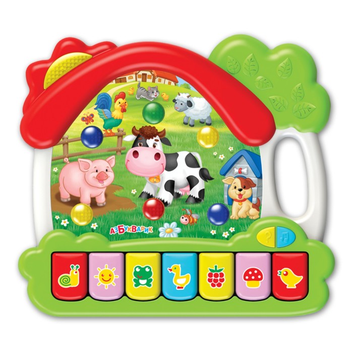 Музыкальная игрушка «Ферма», 2 режима: песенки, пианино и звуковые эффекты