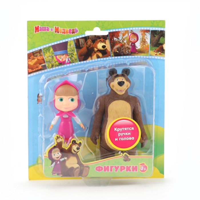 Набор фигурок "Маша и Медведь", блистер 6 x 17 x 20 см