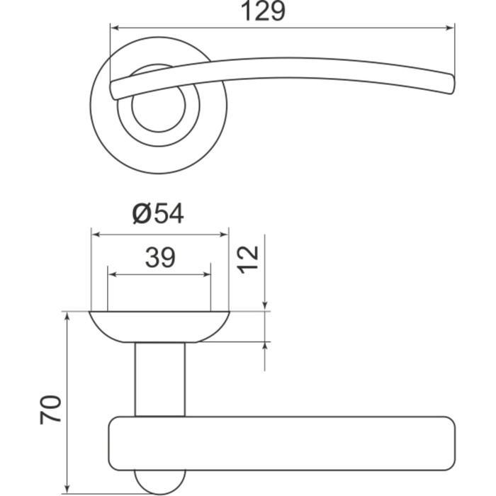 Ручка раздельная Armadillo Mercury LD22-1AB/GP-7, цвет бронза/золото