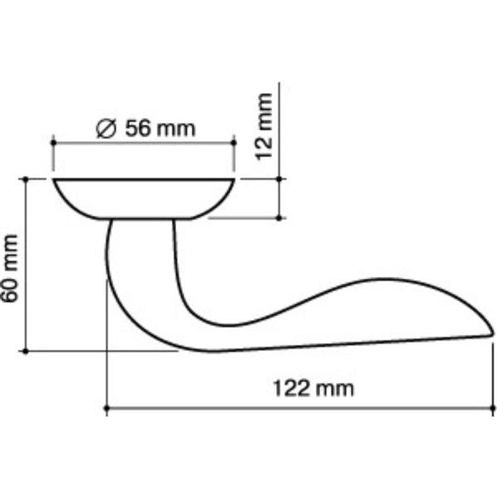 фото Ручка раздельная armadillo selena ld19-1ab/gp-7, цвет бронза/золото