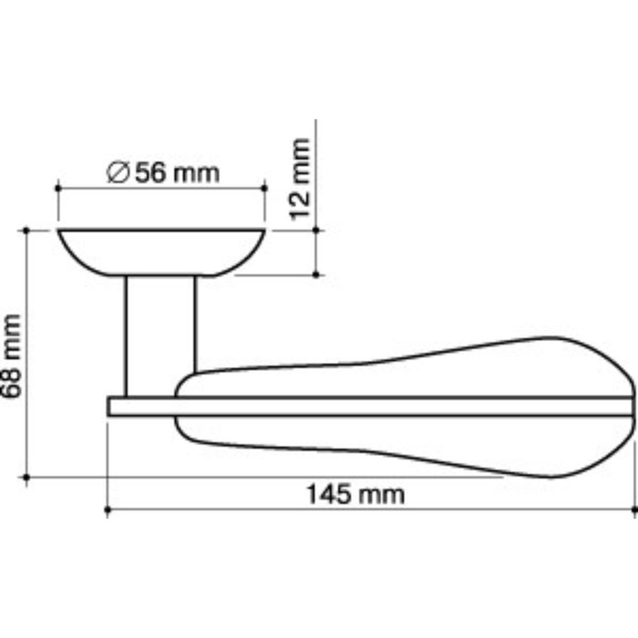 Ручка раздельная Armadillo Ursa LD48-1SG/GP-4, цвет матовое золото/золото