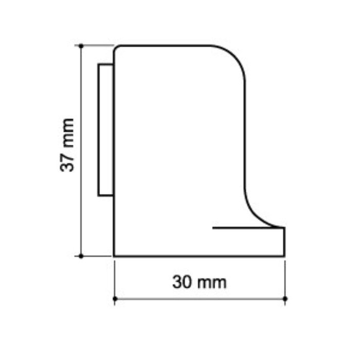 Упор дверной магнитный MDS-003ZA AB, цвет бронза