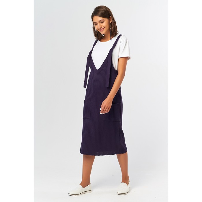 Сарафан женский, размер 42, цвет чернильный