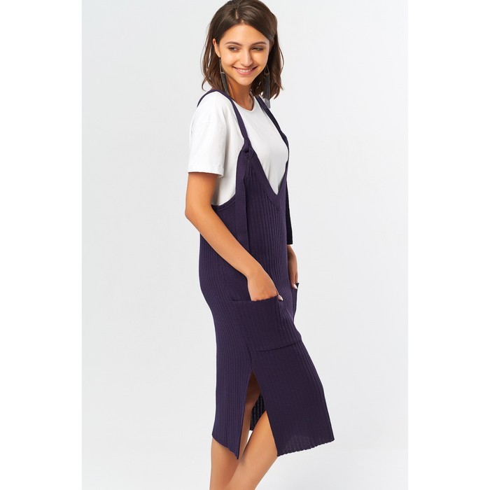 Сарафан женский, размер 42, цвет чернильный