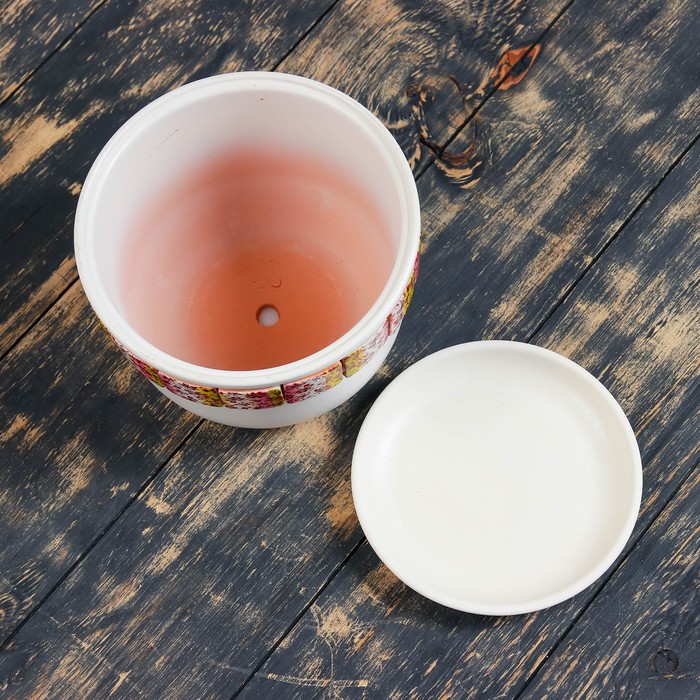 Горшок цветочный Вязь сирень фундук №3, 2,3 л