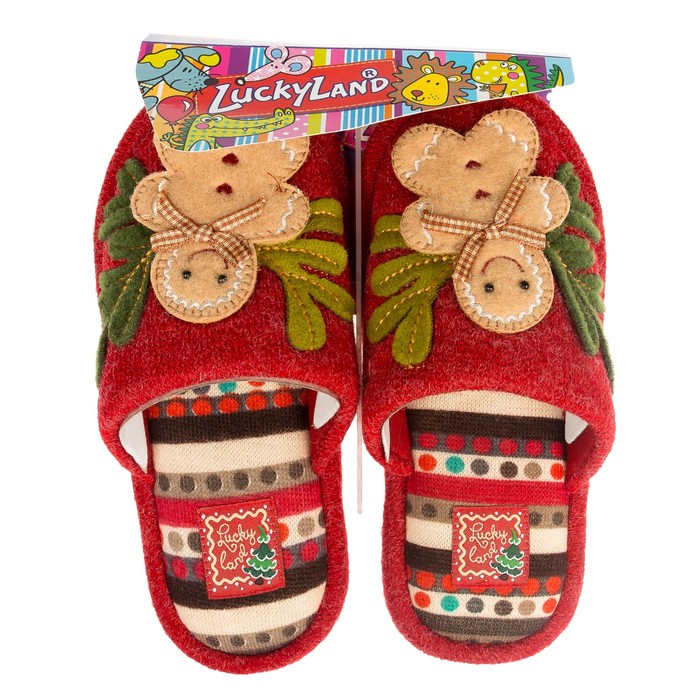 Тапочки детские 2669 K-LMC-W, цвет красный, размер 33