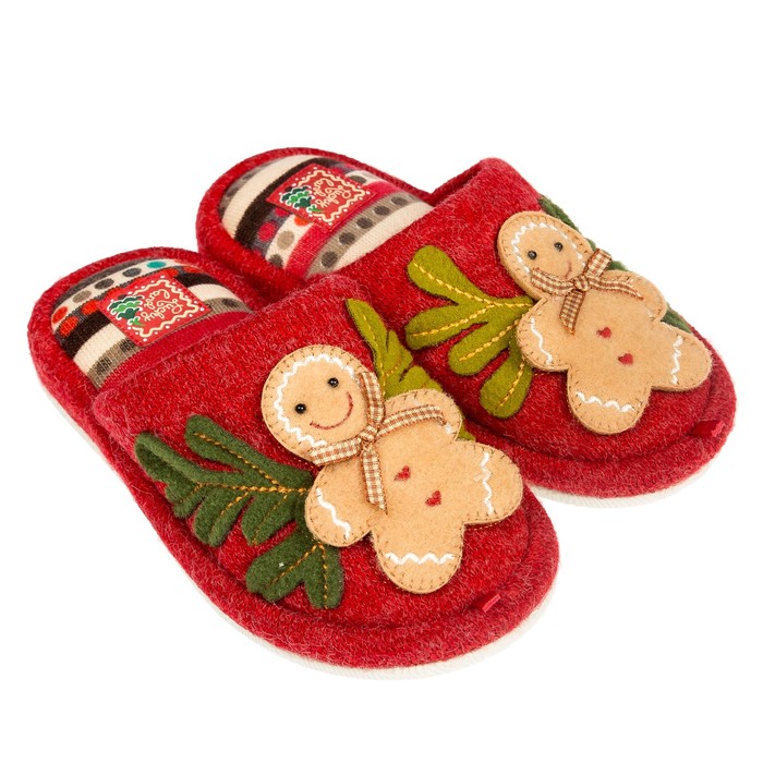 Тапочки детские 2669 K-LMC-W, цвет красный, размер 35