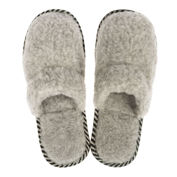 Тапочки мужские 2150 M-FUR-S, цвет серый, размер 41