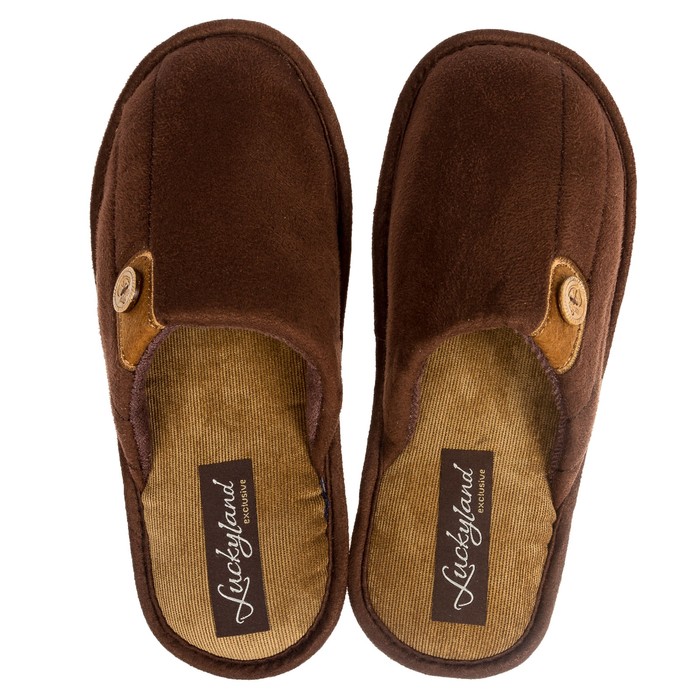 Тапочки мужские 2093 M-NCH-C, цвет коричневый, размер 43