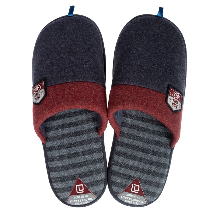 Тапочки мужские 2624 M-ASC-W, цвет синий/красный, размер 41