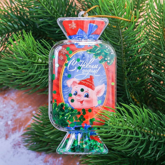 Шар - конфета "С Новым годом!", 5,6 х 11,6 см