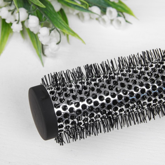 Набор расчесок ИНЬ ЯНЬ 2пр (брашинг массажная) 23*4,5(±1)см прорезин чёрный/белый QF