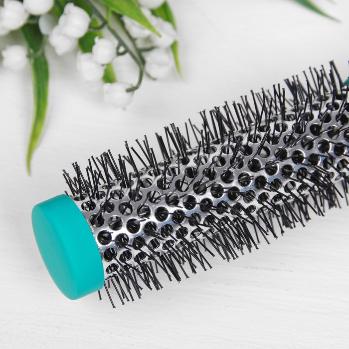 Набор расчесок БИРЮЗА 2пр (брашинг массажная) 24,5*5(±1)см прорезин бирюзовый QF