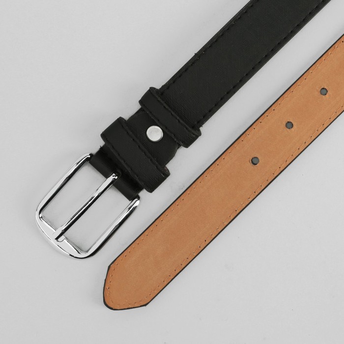 Ремень женский, пряжка металл, цвет чёрный