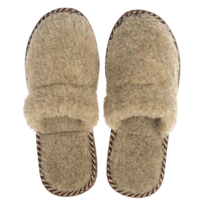 Тапочки мужские 2150 M-FUR-S, цвет коричневый, размер 46