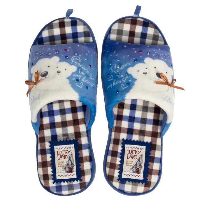 Тапочки женские 3073 W-ASO-W, цвет голубой, размер 39