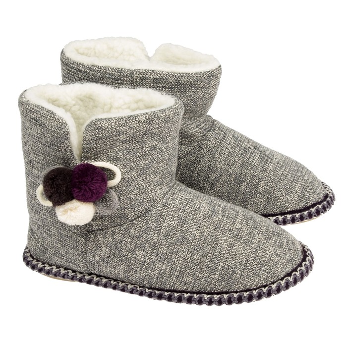 Тапочки женские 2569 W-FHB-EVA, цвет серый, размер 36