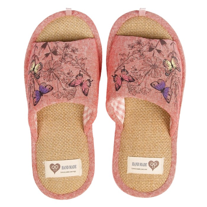 Тапочки женские 2891 W-LMO-S, цвет красный, размер 38