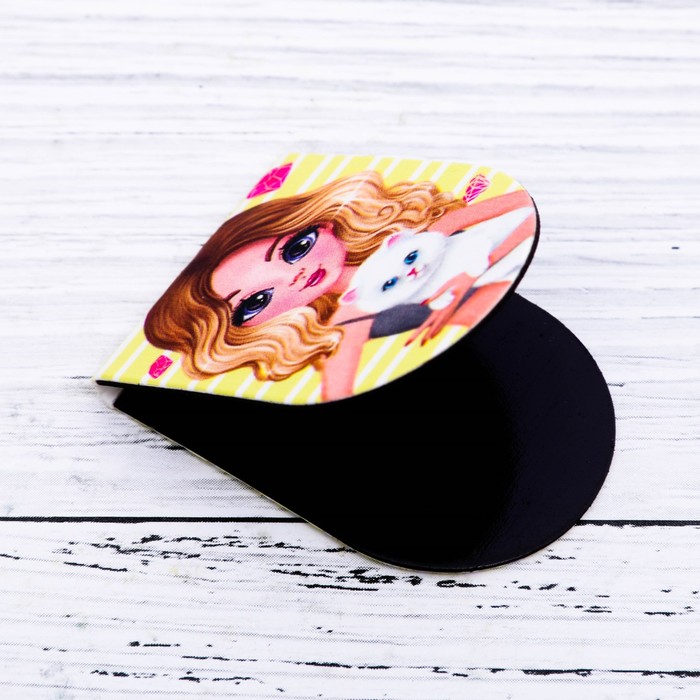 Магнитные закладки на подложке "Для самой стильной", 6 шт.