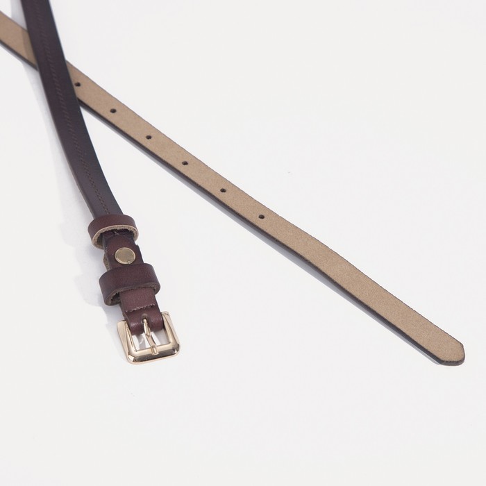 Ремень женский, пряжка золото, цвет кофе