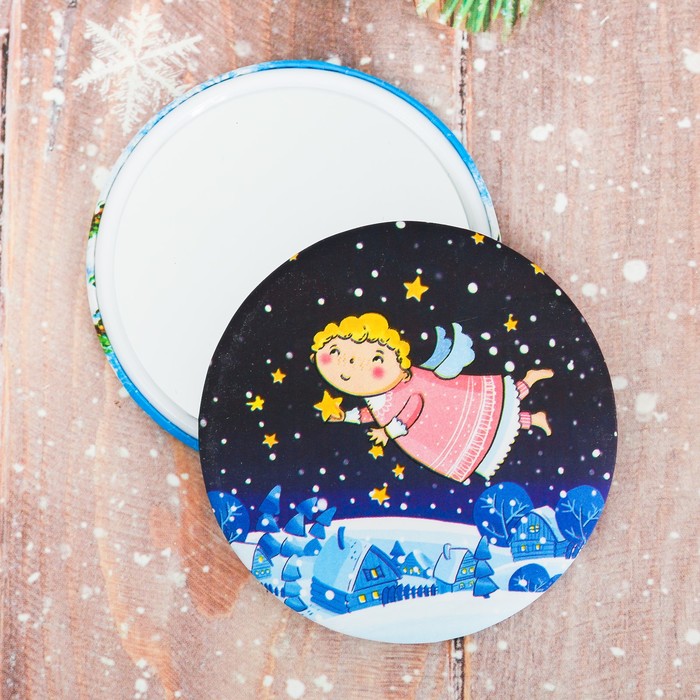 Зеркало в конверте «Ангелок», 7 х 7,8 см